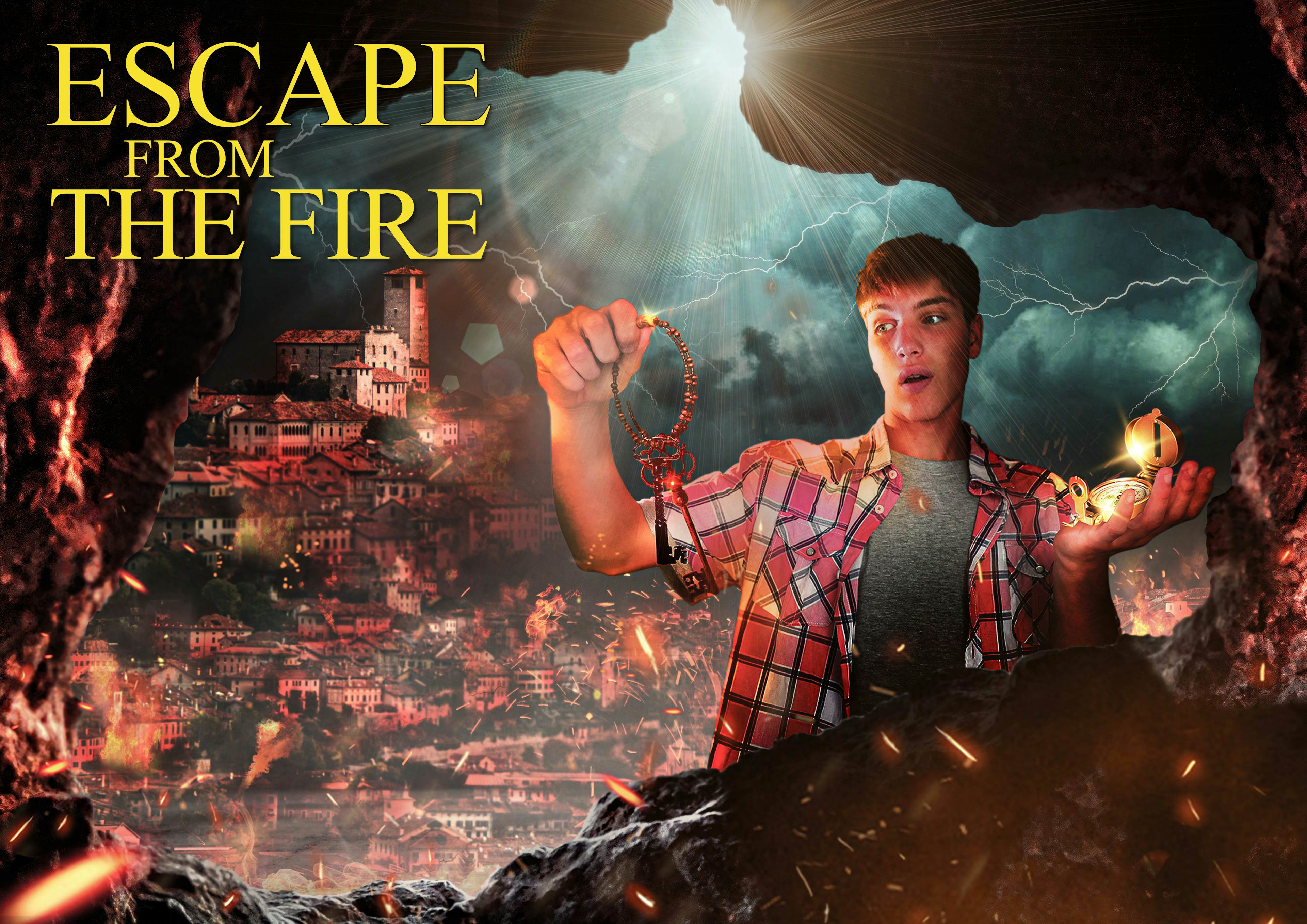 Old Town Feltre: Escape from the Fire image