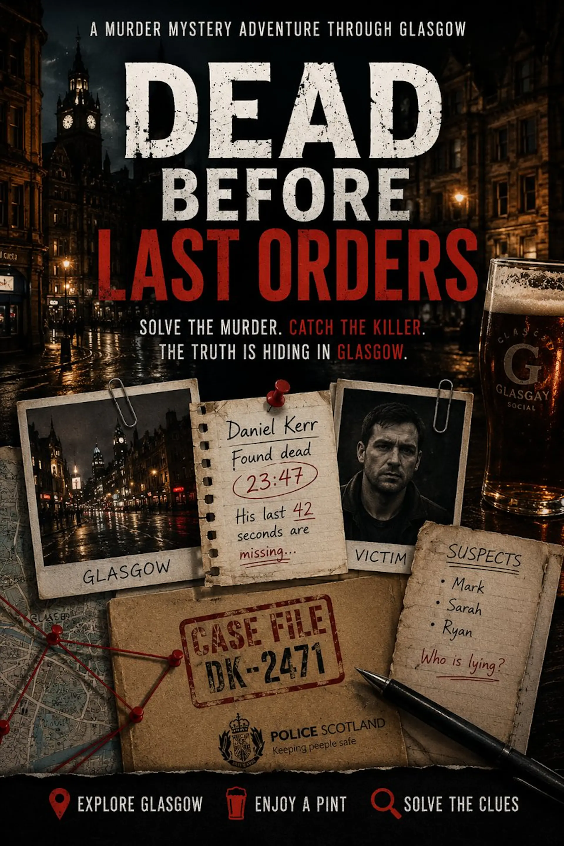 Dead Before Last Orders: A Glasgow Murder Mystery image 1