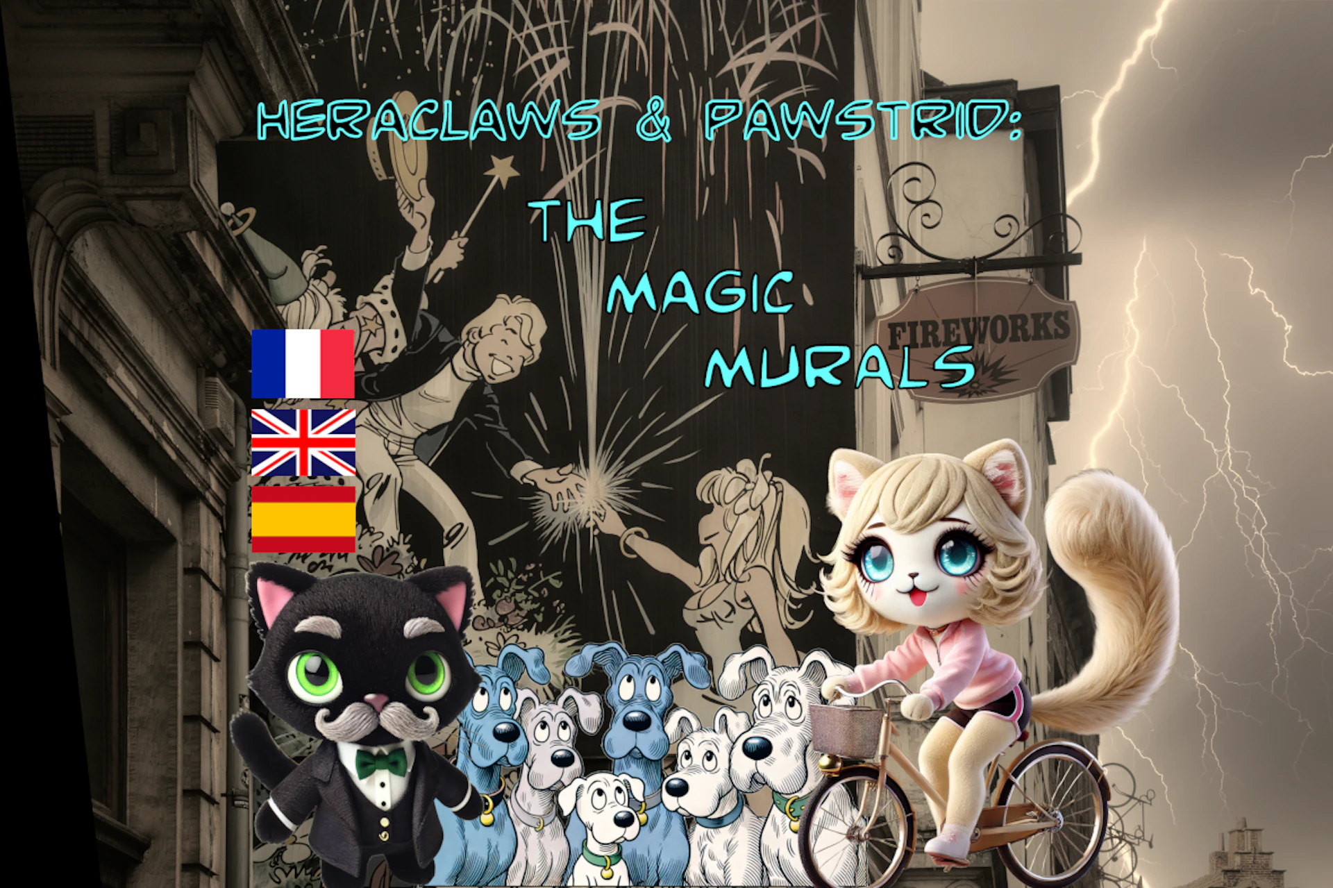 Brussels, Capital of Comics: Heraclaws and Pawstrid and the Magical Murals