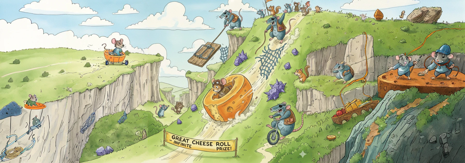 The Great Cheese Rolling Race of ​Gouda