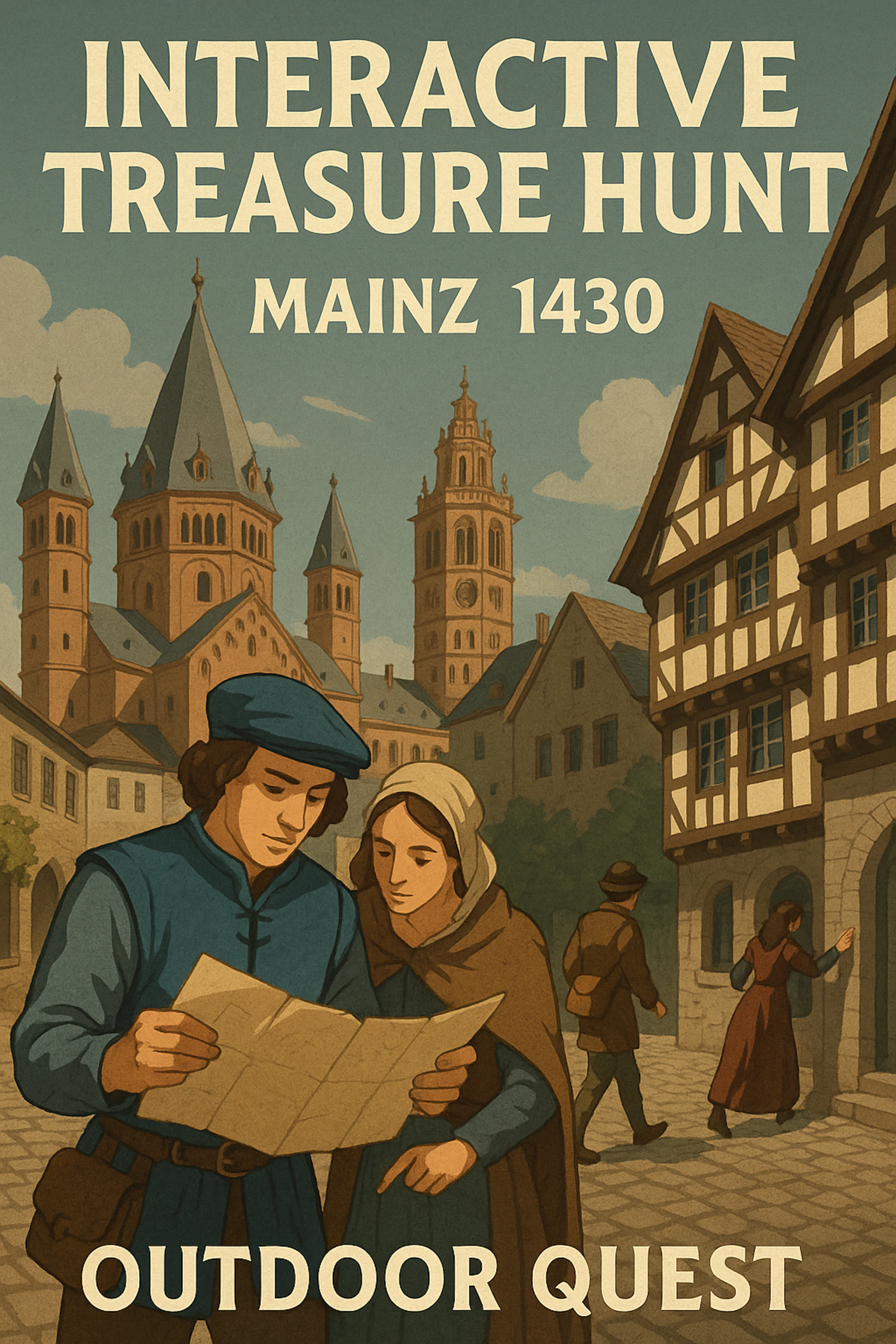 Mainz Sightseeing Treasure Hunt and Walking Tour: Gutenberg and the lost relic
