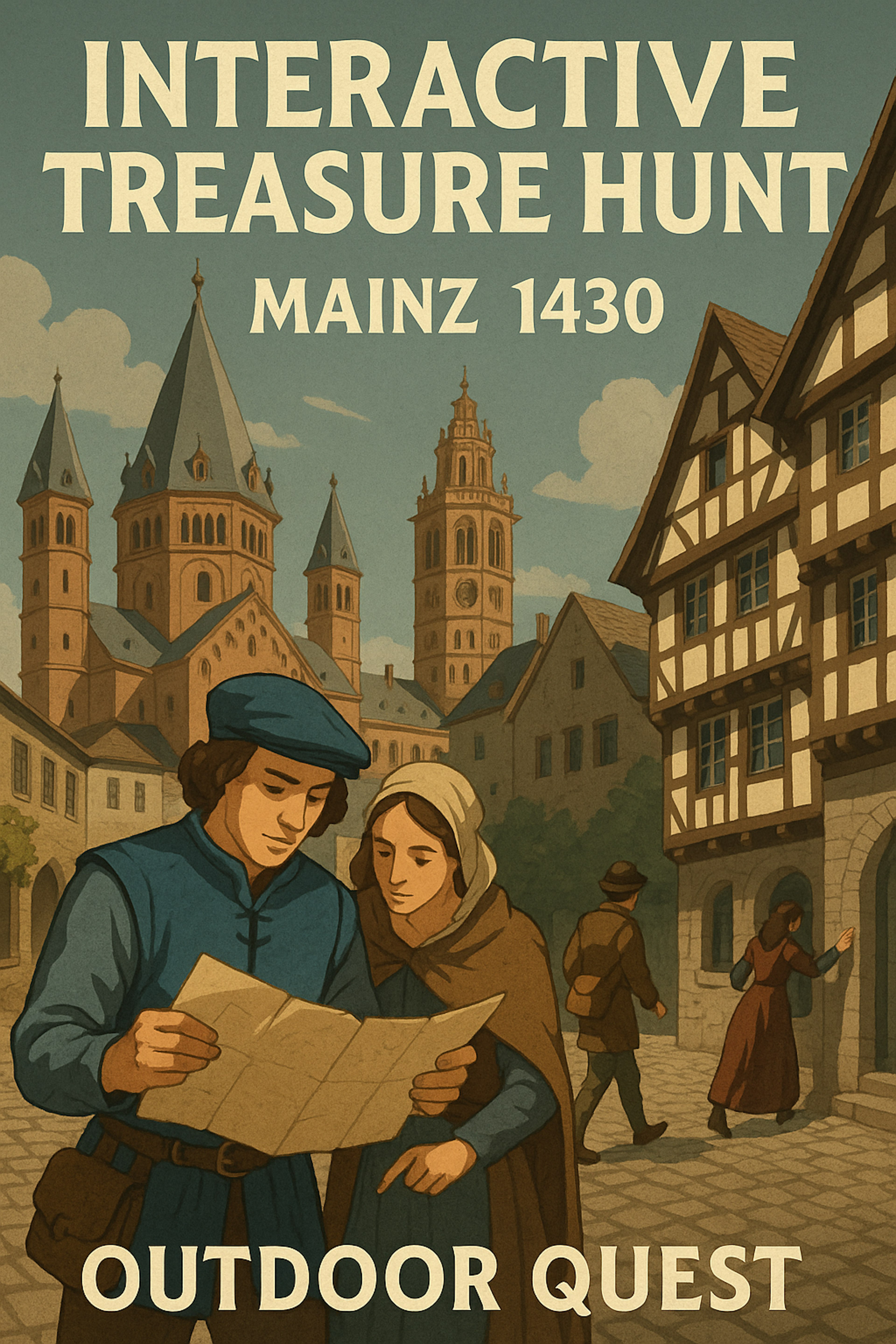 Mainz Sightseeing Treasure Hunt and Walking Tour: Gutenberg and the lost relic