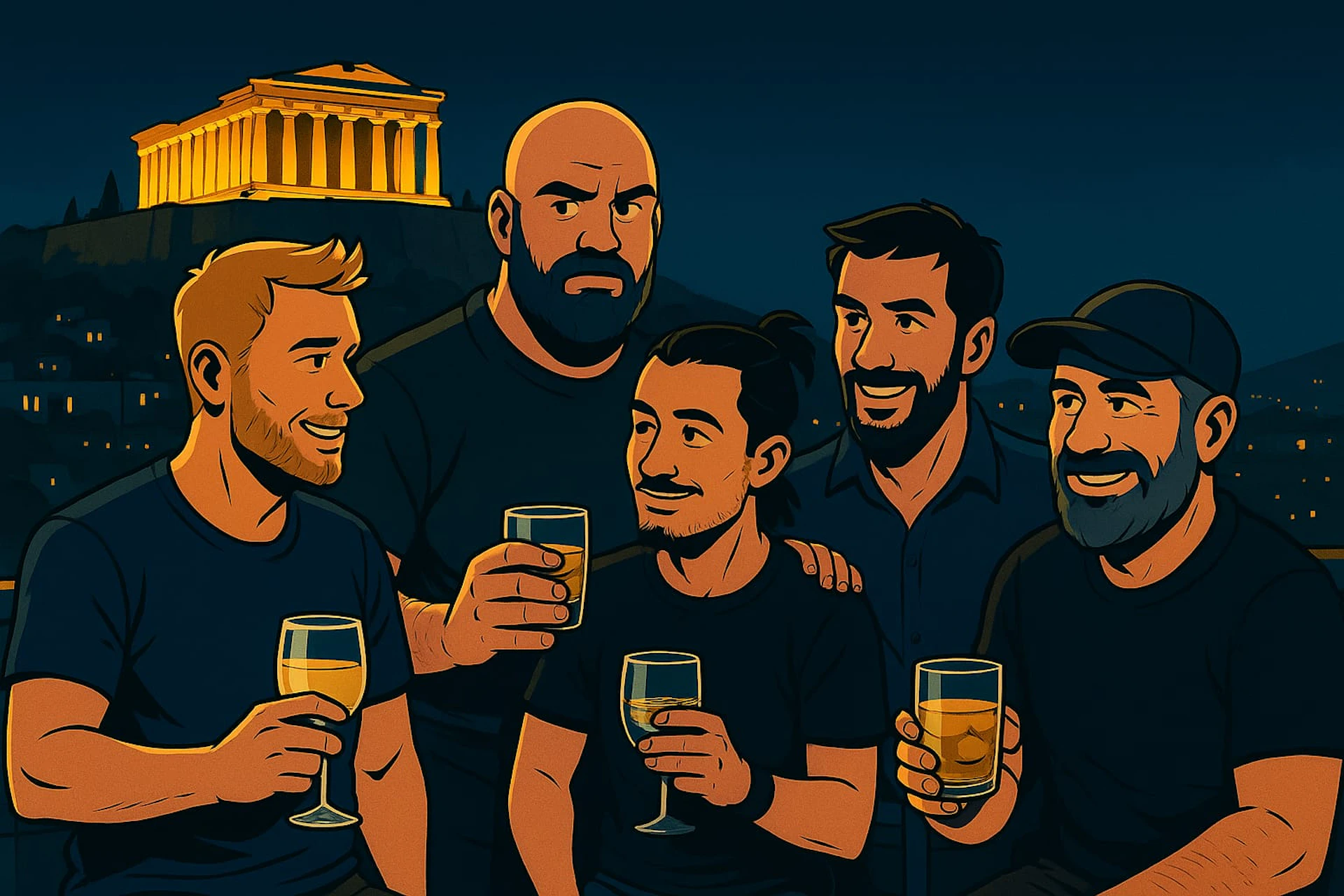 Athens Day & Night Vibe: A Bachelor’s Wild Chase