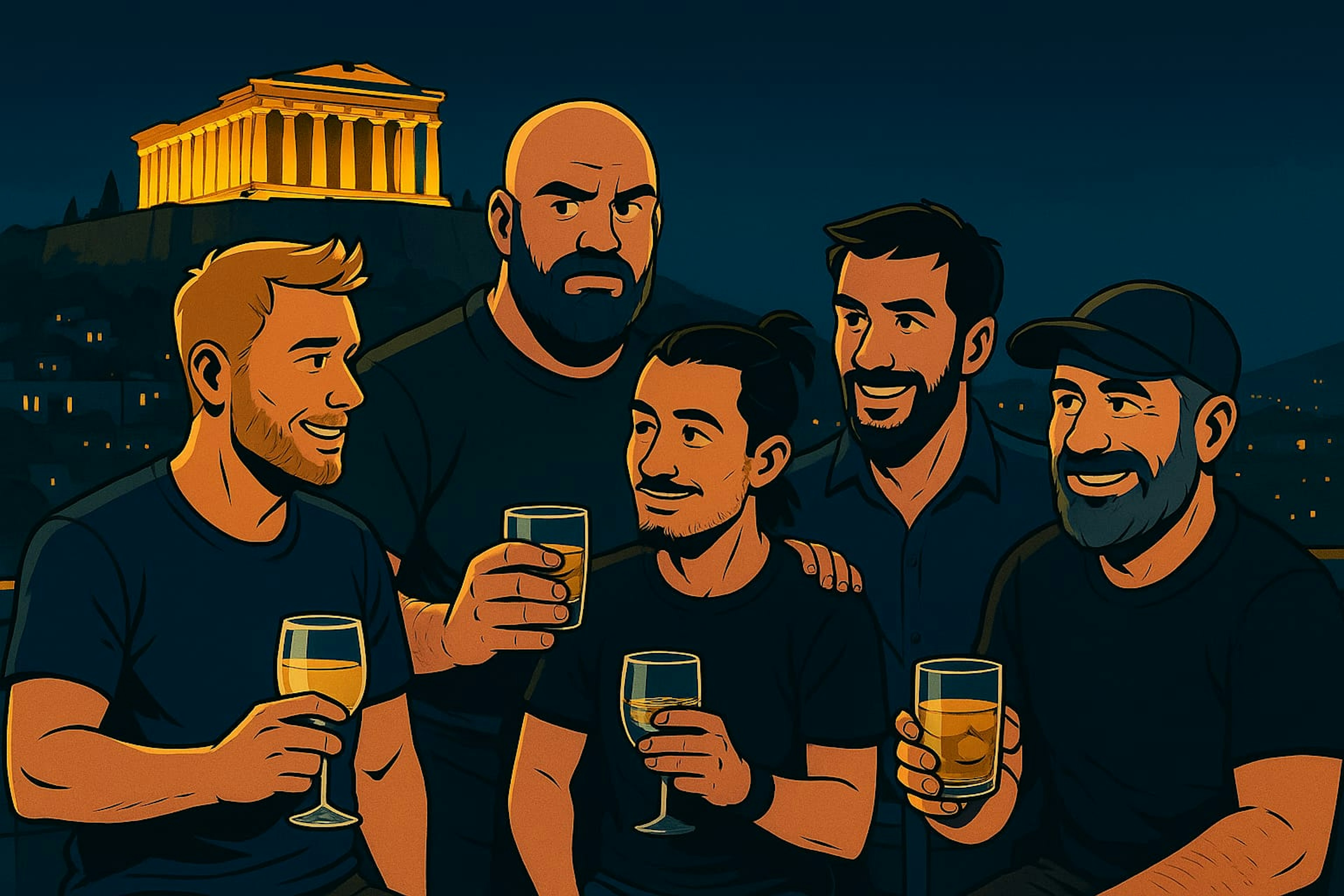 Athens Day & Night Vibe: A Bachelor’s Wild Chase