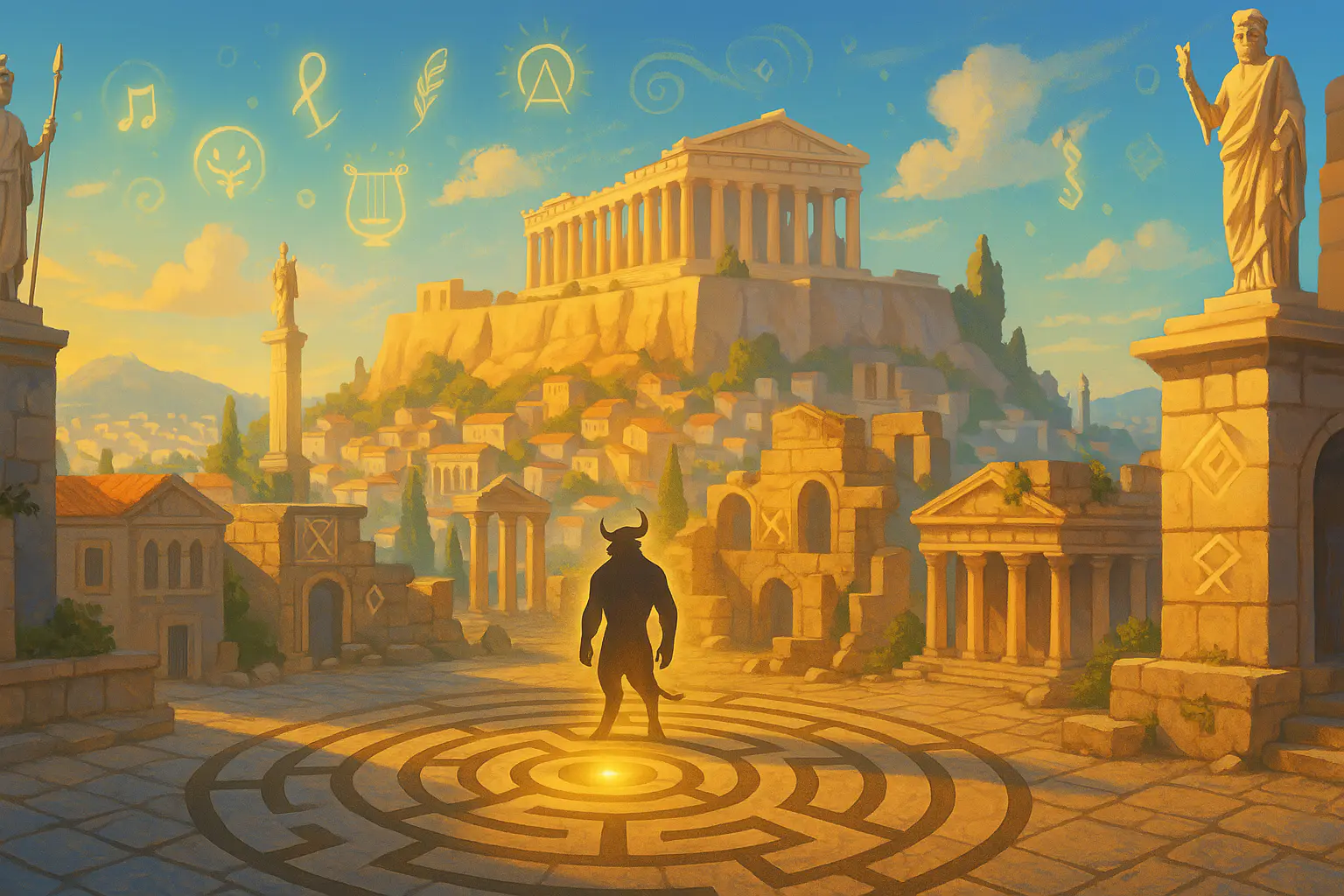 Athens Under the Gods: The Minotaur Code image 1