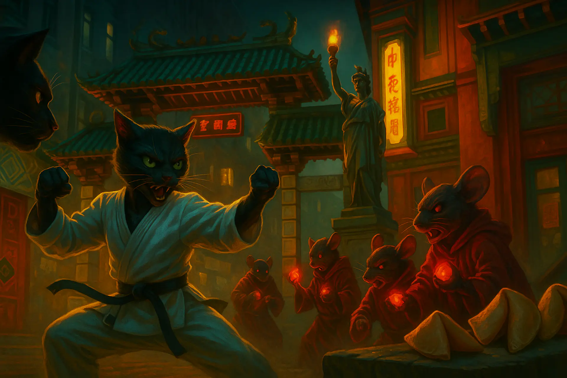Chinatown Highlights: Warrior Cat, San Francisco image 1