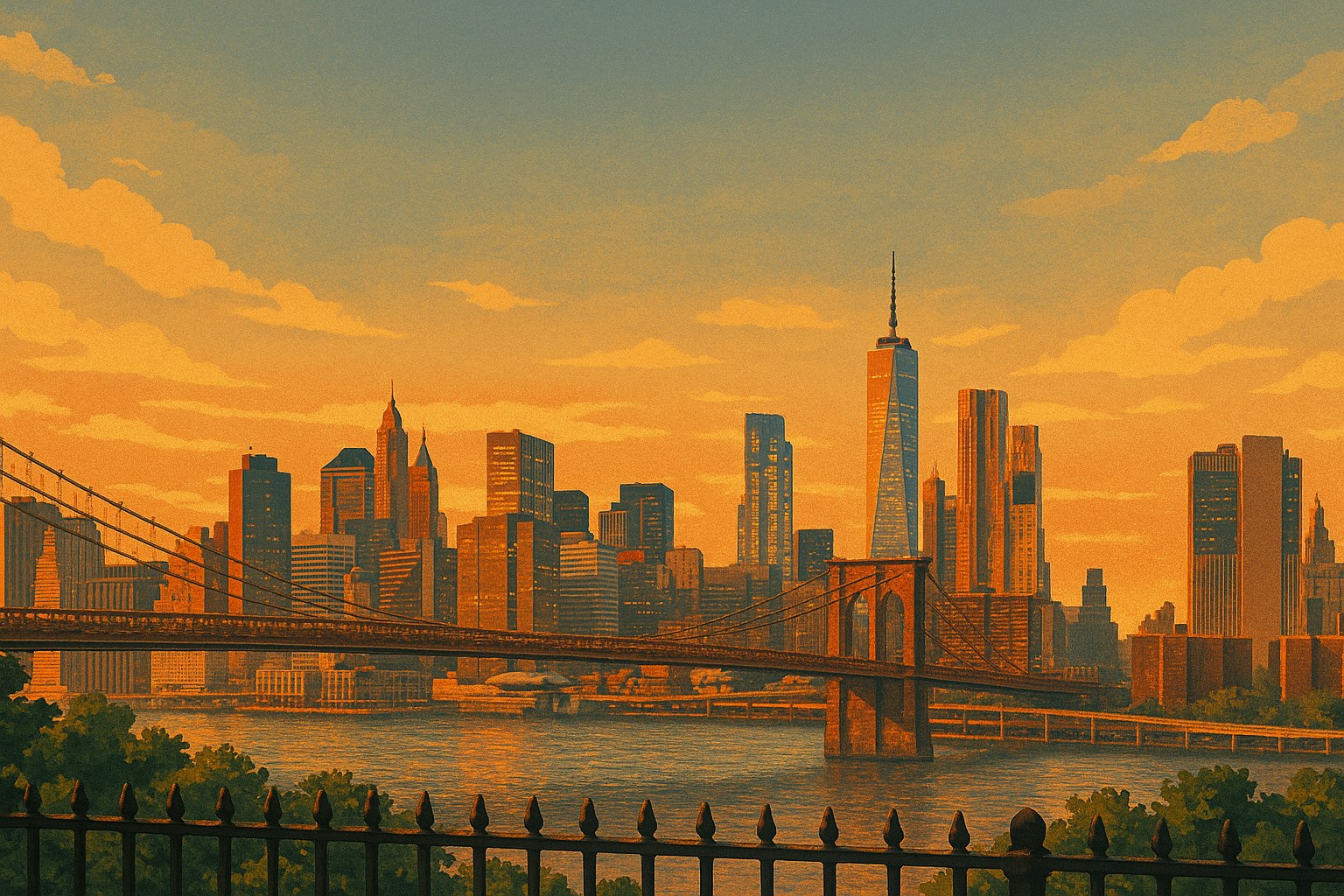 Enchanting Skylines, Brooklyn Heights and Dumbo cover