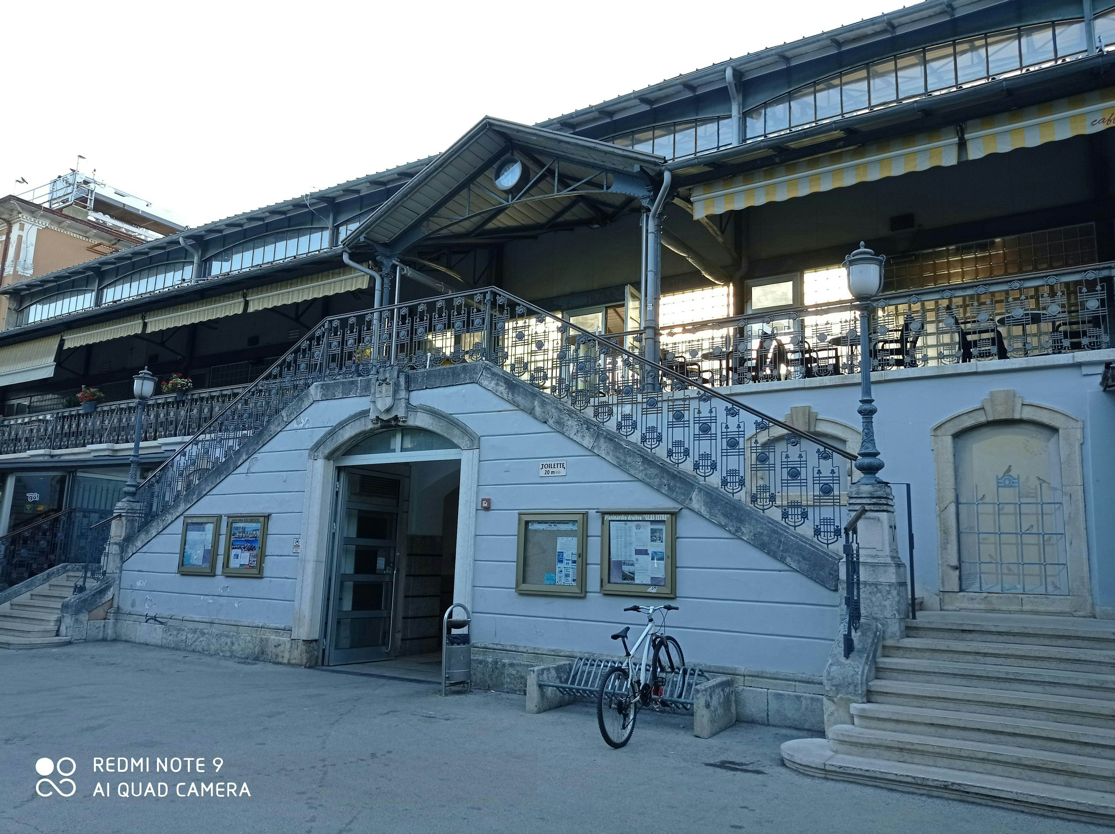 The building of the market